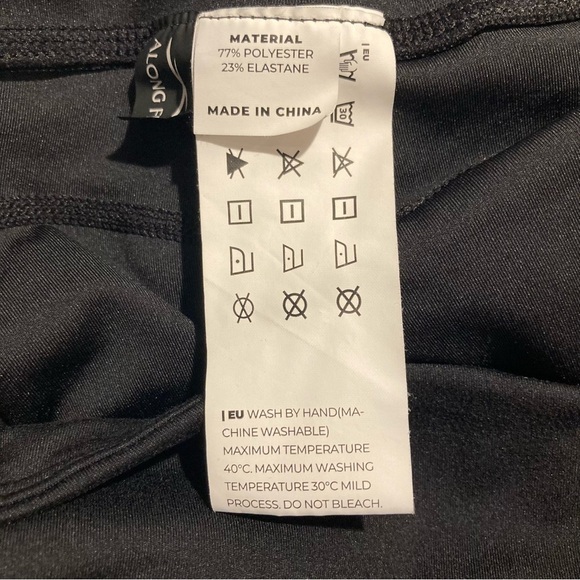 ALONG FIT Sz XL High Waist Comfort Waist Side Pockets Light Compression Leggings - Picture 6 of 11